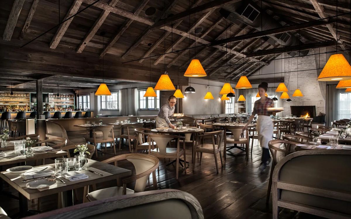 The dining room at The Inn at Pound Ridge