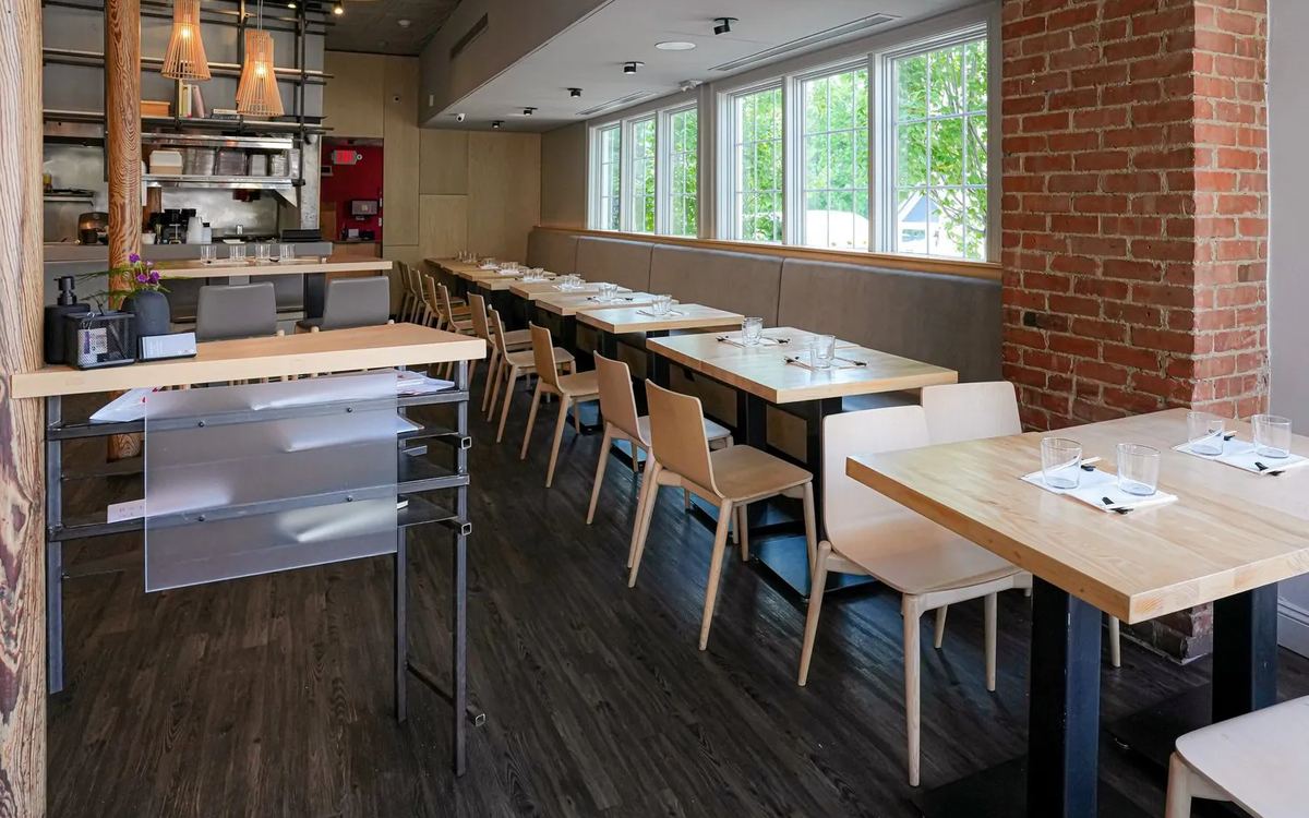 The dining room at OKO Rye