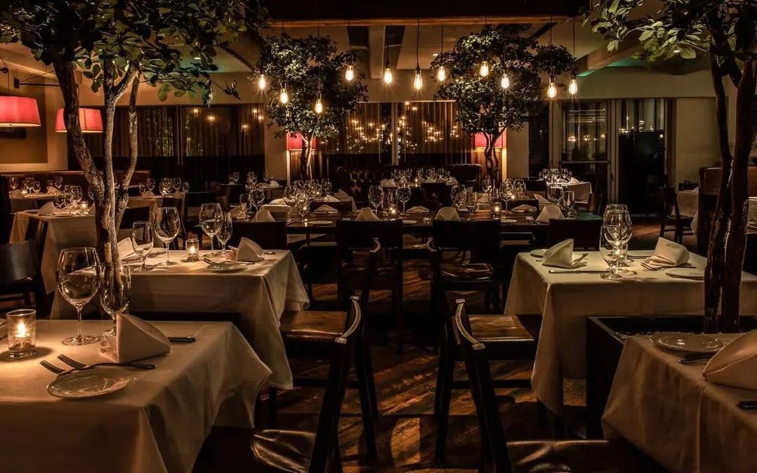 The dining room at Tony's at the J House