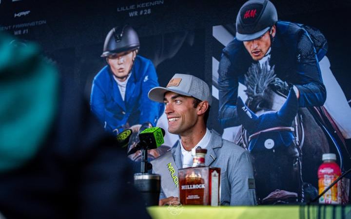 A rider at the MLSJ press conference at Highlands