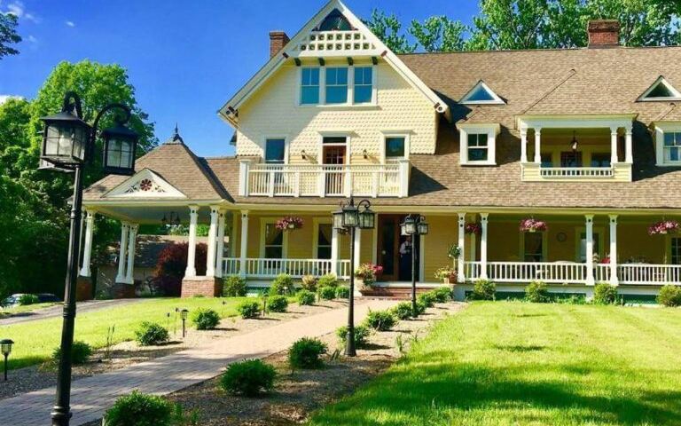 The Millerton Inn, a yellow Victorian house