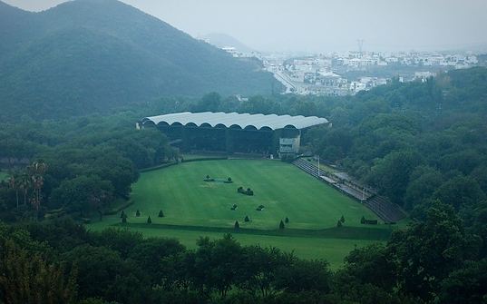Club Hípico La Silla seen from the hills above