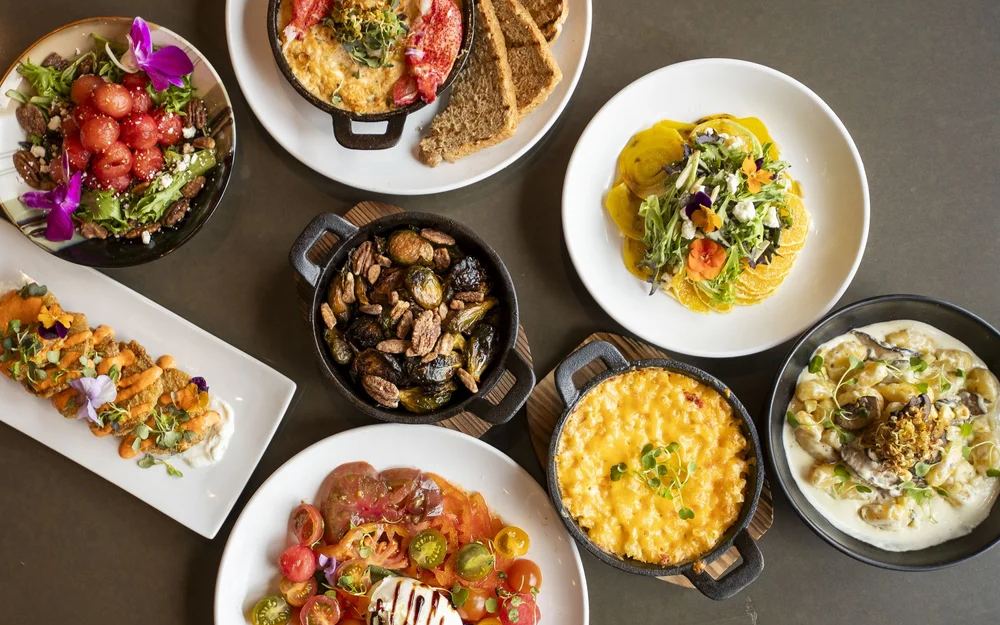 Southern dishes on a table at Gertie Mae's